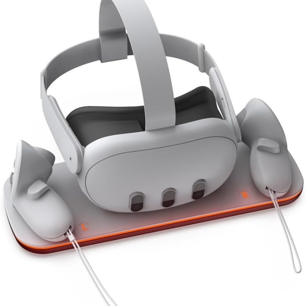 Charging Dock for Meta Quest 3 Headset and 2 Controllers